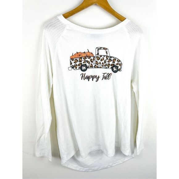 Modern Canvas Happy Fall Waffle Knit Sweater Size M - Picture 2 of 6